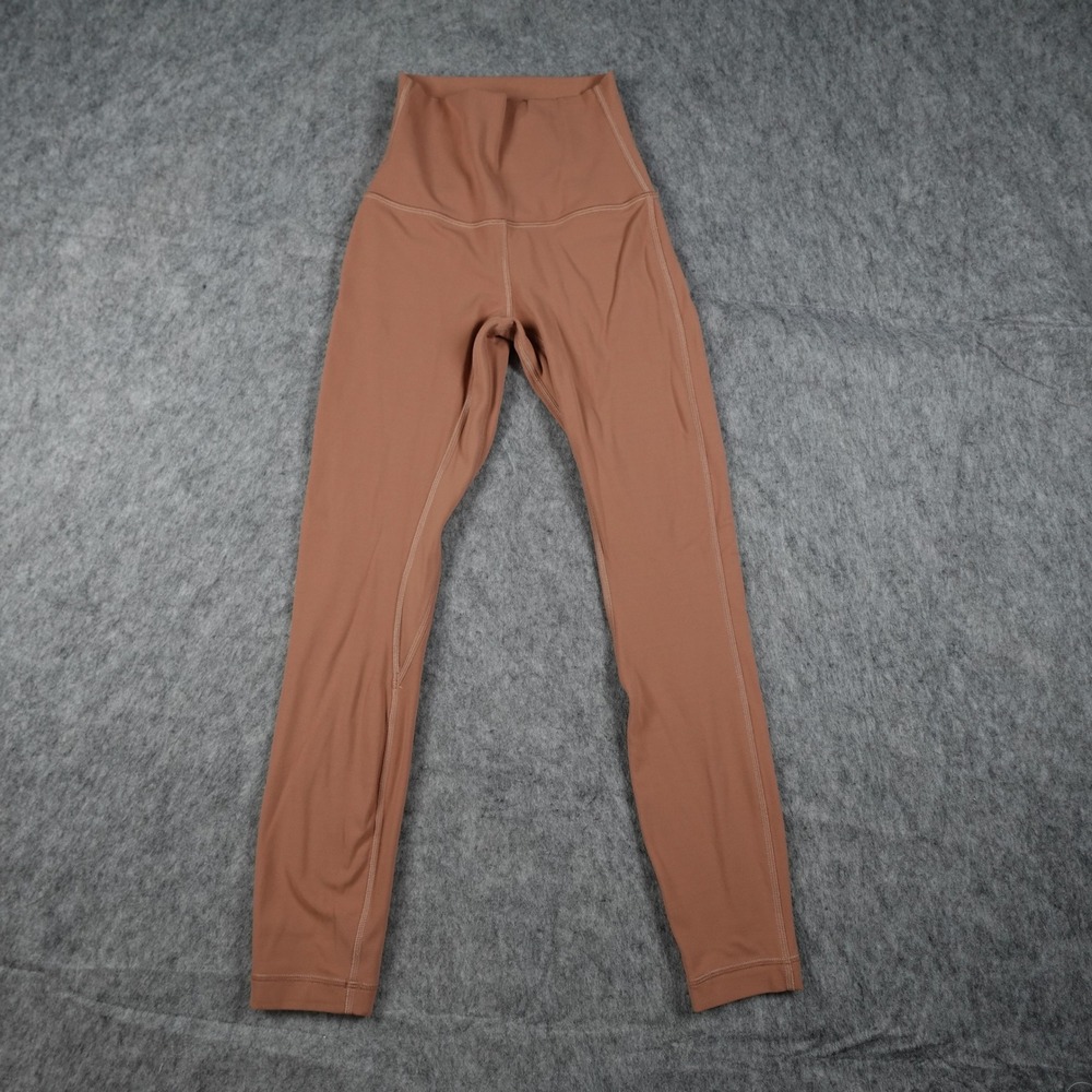 Lululemon Leggings Womens 0 Brown Align High Rise‎ Yoga Nulu 25" Run Gym Pilates